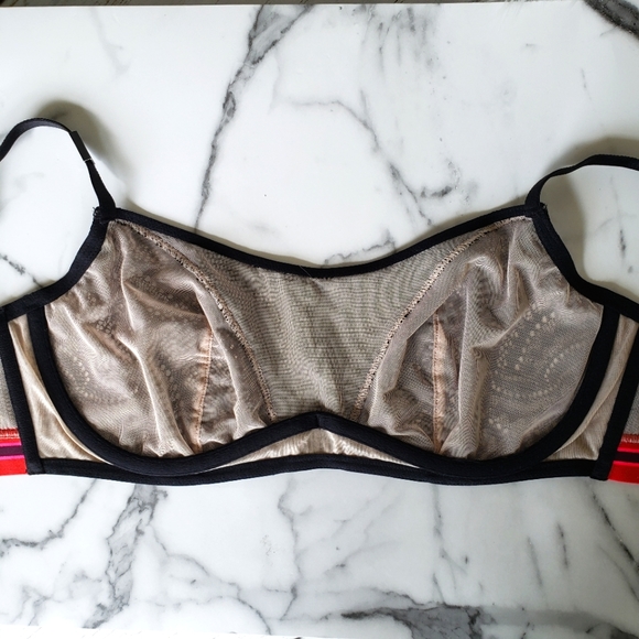 🆕️VICTORIA'S SECRET Black Lace Balconette Bra 36D - Picture 7 of 10